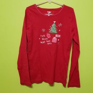 💥4/$20💥Retro OshKosh Christmas t-shirt  Sz. 12